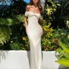 Formal Outfits Tiger Mist | Denali Maxi Dress - White : Bone