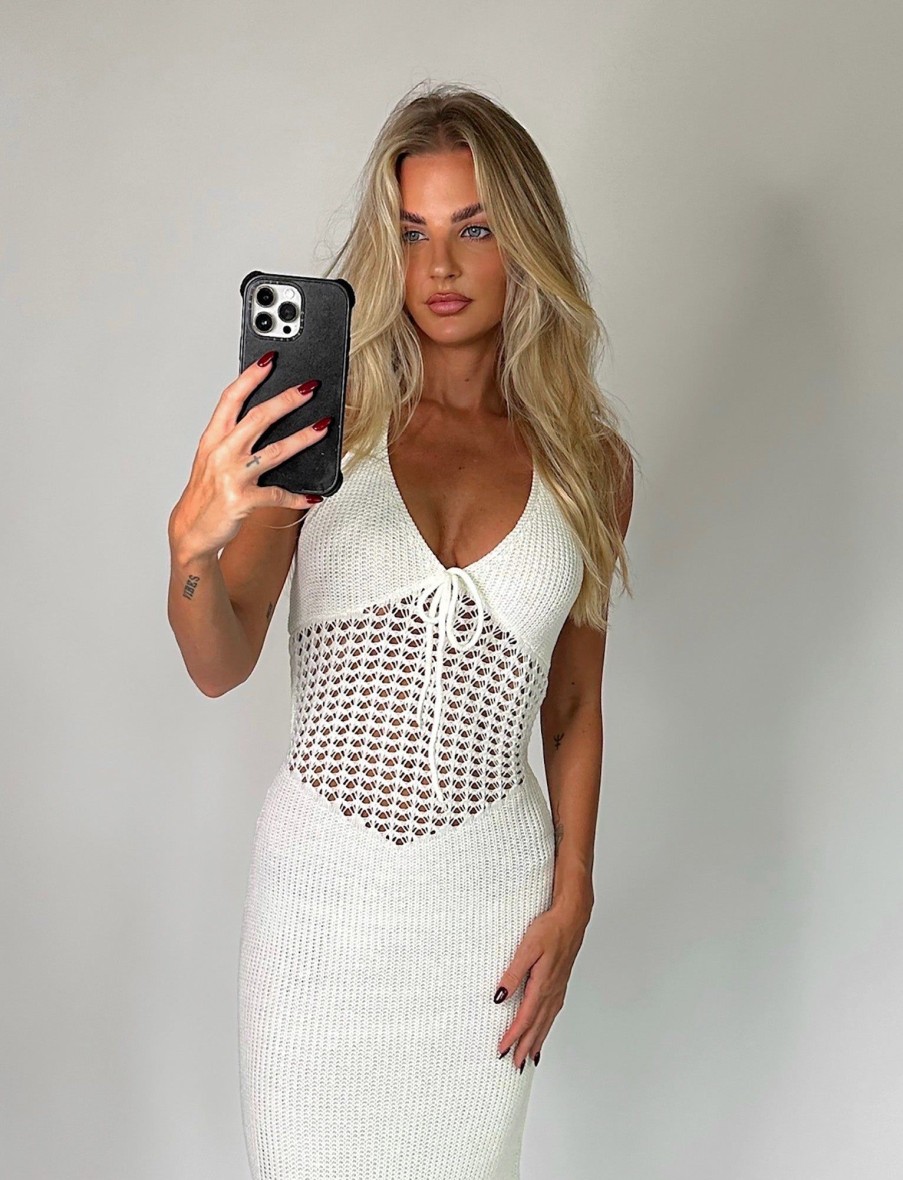 Sweaters & Knits Tiger Mist | Delta Dress - White