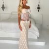 Resort Wear Tiger Mist | Karolina Skirt - White : White Lace