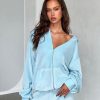 Festival Tiger Mist | Ericka Hoodie - Blue : Baby Blue