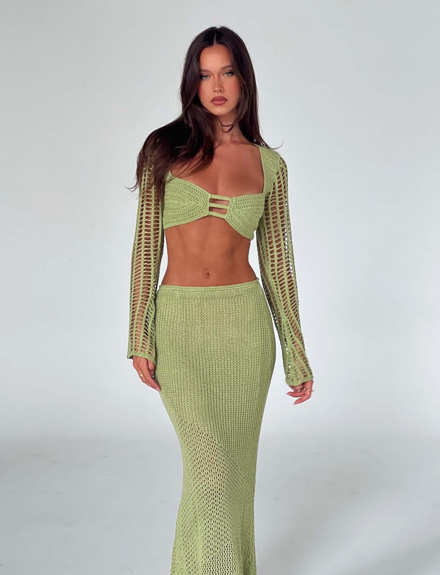 Tops Tiger Mist | Macauley Top - Green : Pastel Green