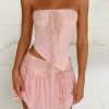 Skirts Tiger Mist | Harper Mini Skirt - Pink : Pastel Pink : Baby Pink