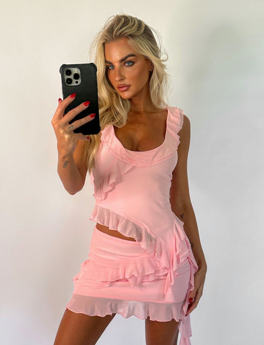 Resort Wear Tiger Mist | Stormi Skirt - Pink : Baby Pink