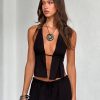 Resort Wear Tiger Mist | Lainey Top - Black