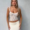 Festival Tiger Mist | Deja Top - White : Lace