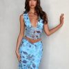 Resort Wear Tiger Mist | Marietta Top - Blue : Watercolour