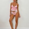 Lingerie Tiger Mist | Raja Set - Pink : Pastel Pink