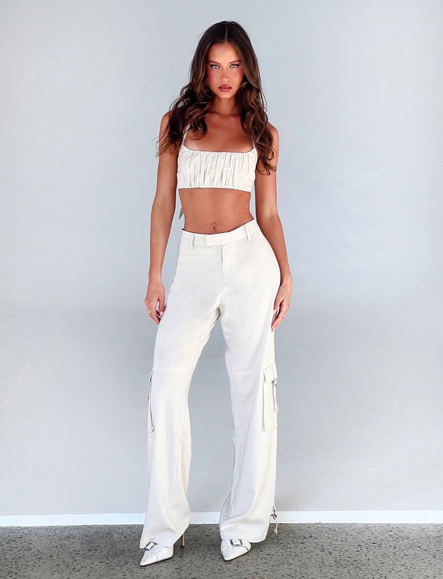 Pants Tiger Mist | Kaya Pant - White : Cream