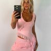 Resort Wear Tiger Mist | Stormi Top - Pink : Baby Pink