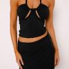 Resort Wear Tiger Mist | Alani Top - Black