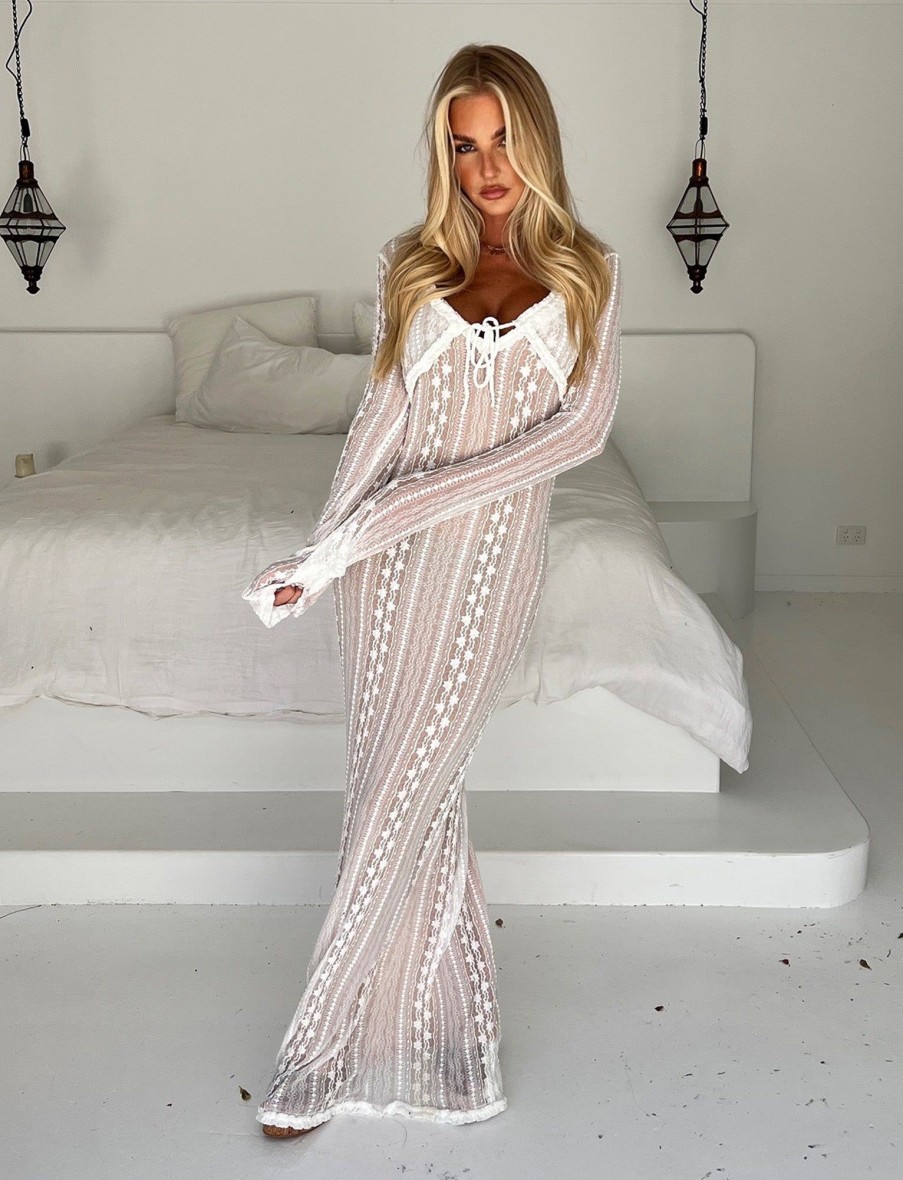 Resort Wear Tiger Mist | Sopha Two Piece Maxi Dress - White