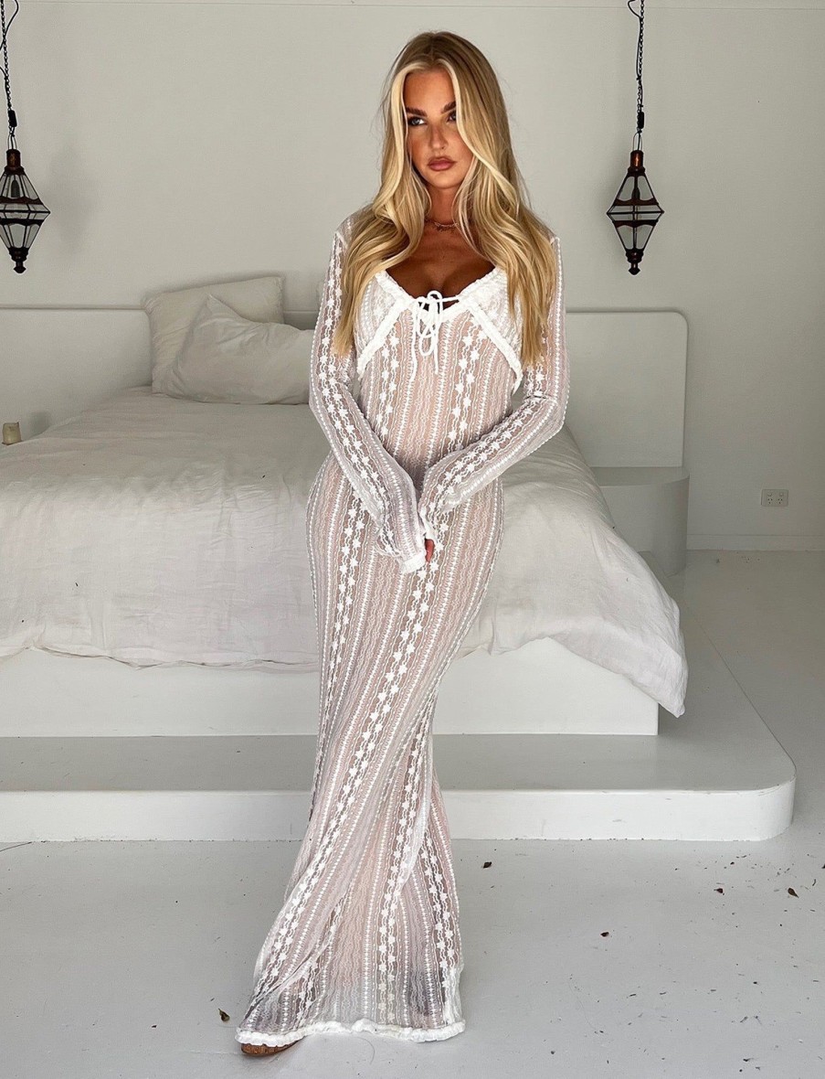 Resort Wear Tiger Mist | Sopha Two Piece Maxi Dress - White