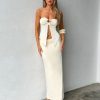 Resort Wear Tiger Mist | Karolina Jersey Skirt - White : Off White : Ivory