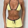 Resort Wear Tiger Mist | Kristin Bikini Bottom - Yellow : Pale Yellow