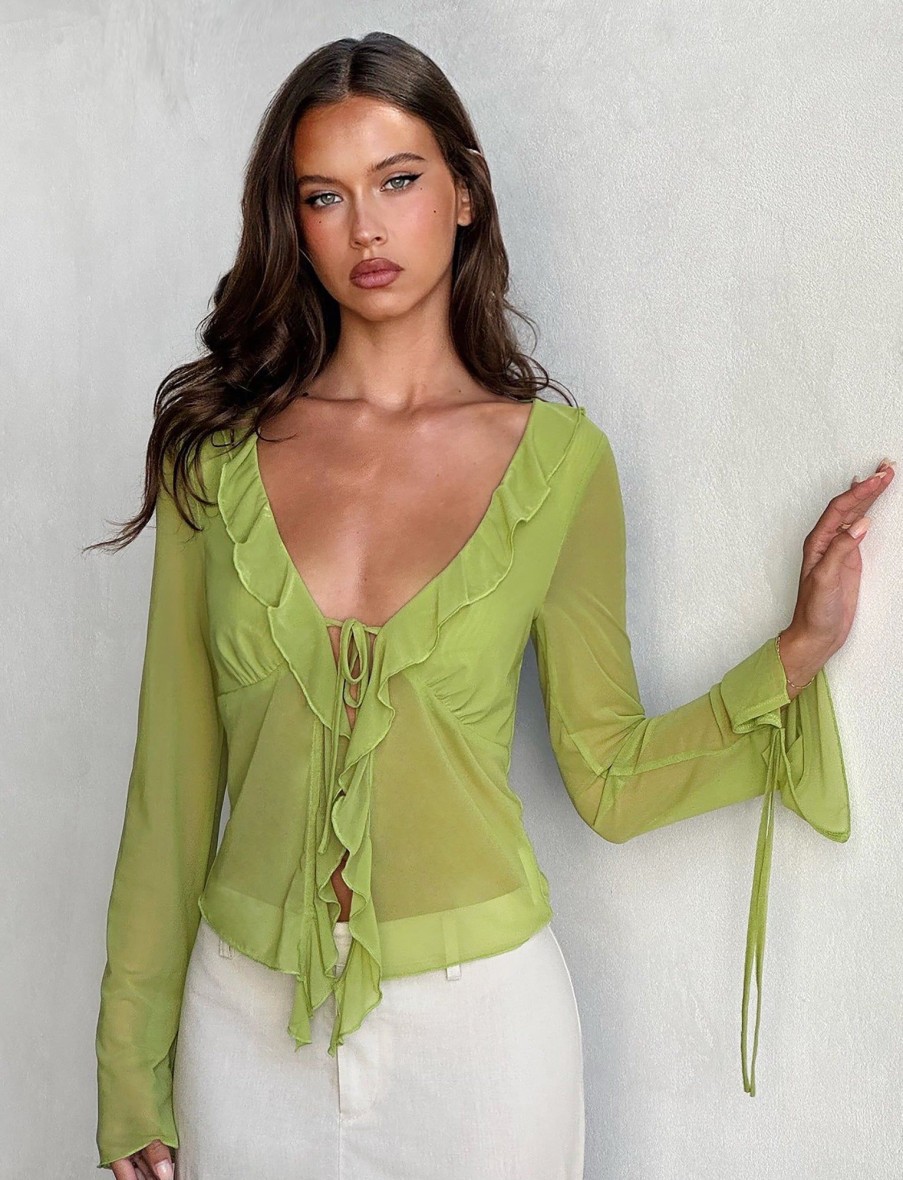 Tops Tiger Mist | Dinah Top - Green